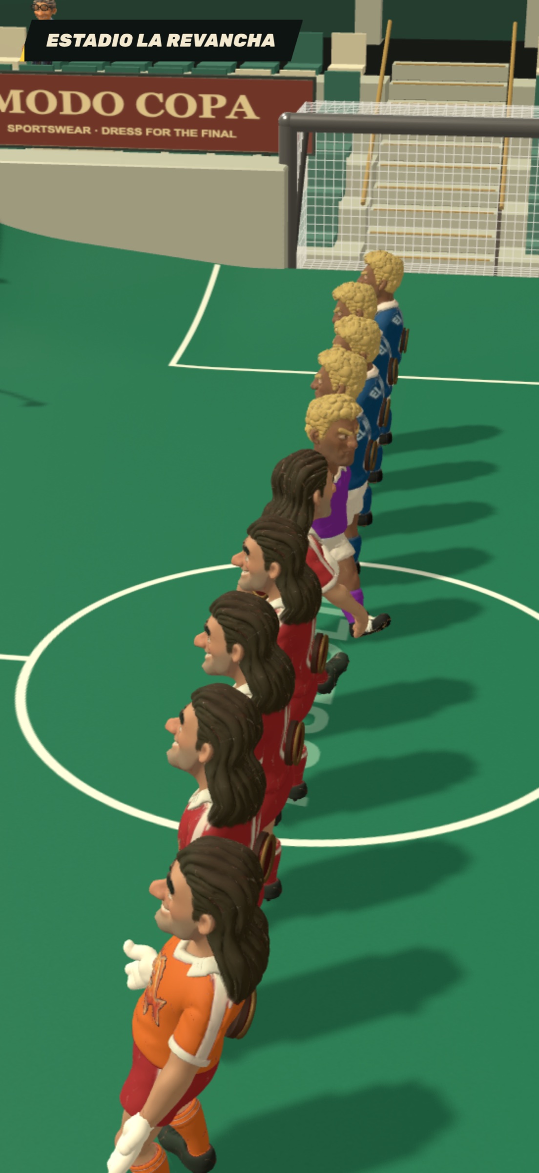 The teams walking out: El Rubio and Gary